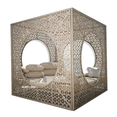  Set di mobili da Giardino all&prime;aperto di alta qualità sdraio Giardino di vimini Mobili Lounger esterno in rattan a lato piscina