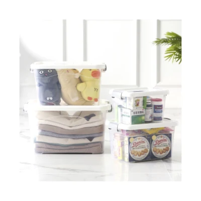 Contenitore trasparente 2021 nuovo arrivo plastica multifunzionale PET trasparente Contenitore per alimenti Frigo Organizer impilabile