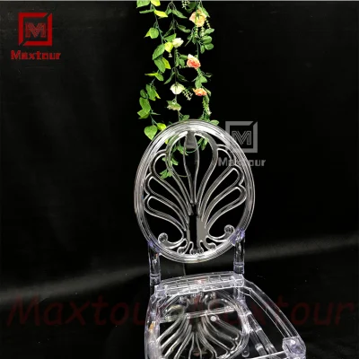 Wedding trasparente acrilico Outdoor Dining Furniture Ristorante picnic resina plastica Sedia in cristallo Chiavari Tiffany