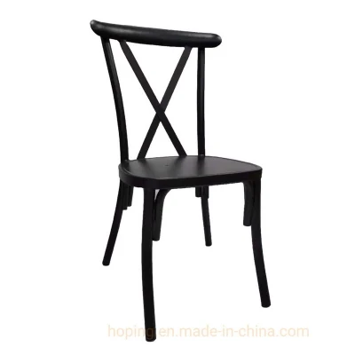  Mobili da pranzo sedia a croce in metallo Special acciaio inox Wedding Sedie di ricevimento in Vendita Cina Commercio all&prime;ingrosso Ristorante moderno Black Grey Sedia
