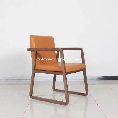 Sedie in legno massello di noce Mobili da pranzo personalizzati Sedie Hotel Restuarant Sedie
