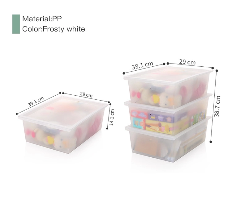 PP Household Stackable Storage Food Shoes Sundries Toys 3PCS Set Plastic Storage Organizer