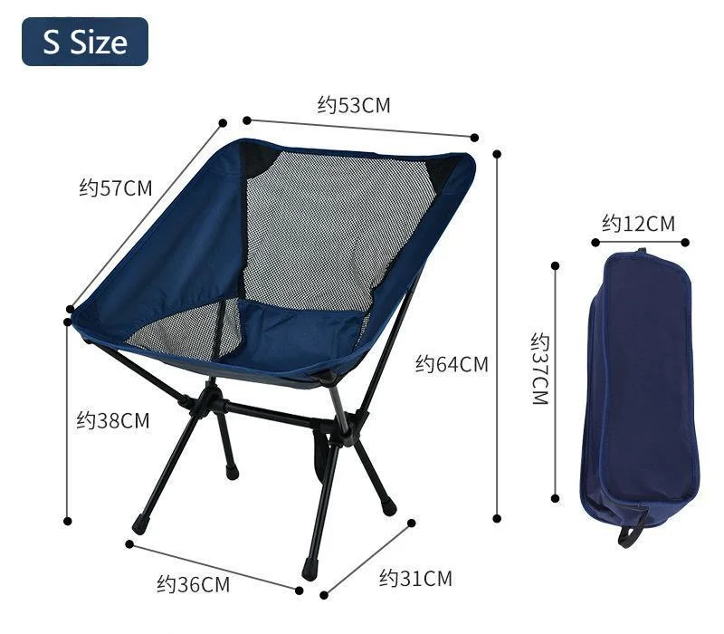 Super-Light Nylon Backrest Folding Chair Seat Portable Beach Leisure Fishing Camping Chair