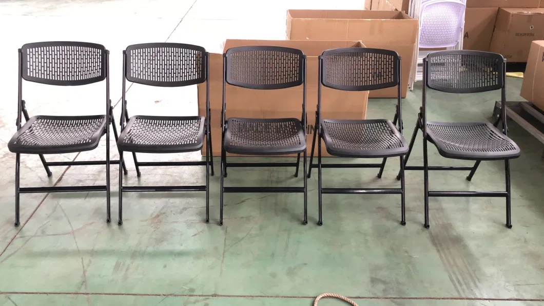 Plastic Foldable Mesh Chair for Banquet Gathering or Wedding Party