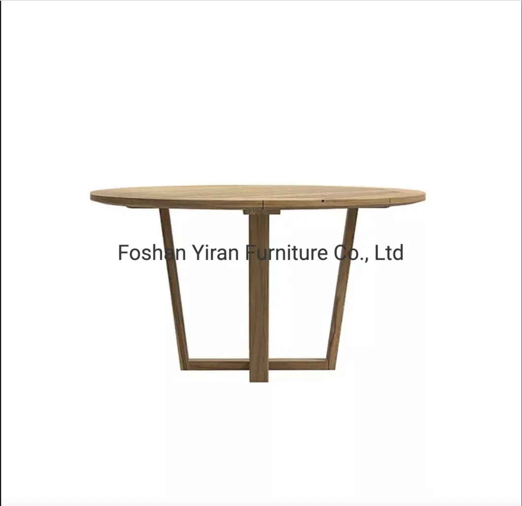 Customized High Quality Nordic Style Teak Round Table Chair Garden Furniture Set