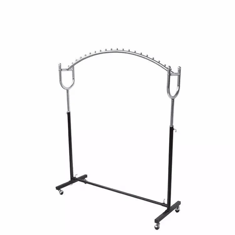 Metal Chrome Adjustable Rolling Garment Rack Clothing Garment Rack