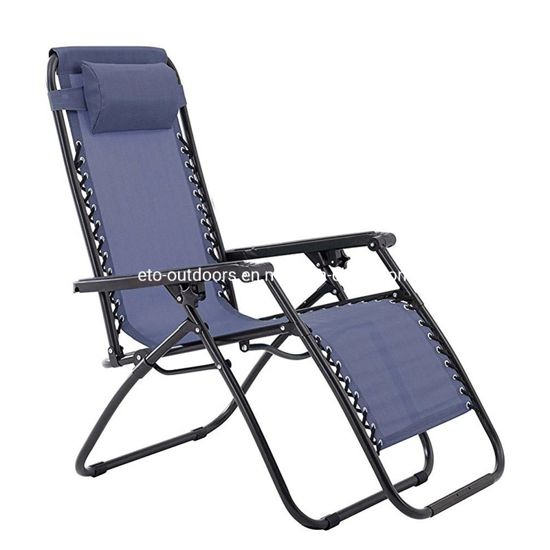 Zero Gravity Chair Adjustable Folding Lawn Lounge Chairs Outdoor Lounge Gravity Chair Camp Reclining Lounge Chair with Pillows