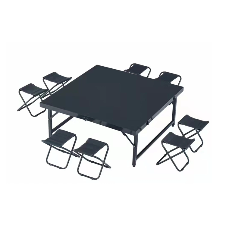 Modern Green Picnic Tables Fabric Chair Outdoor Furniture Folding Camping Training Dining Table Set Chair