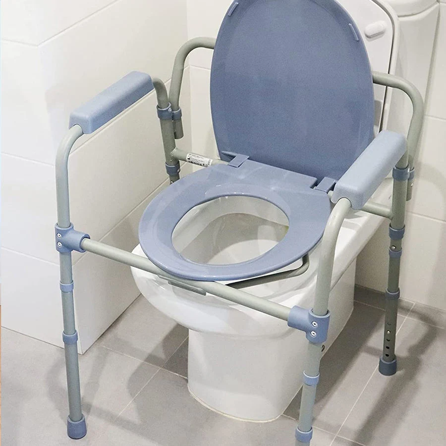 Robust and Durable Children Medical Folding Commode Chair with Wheels