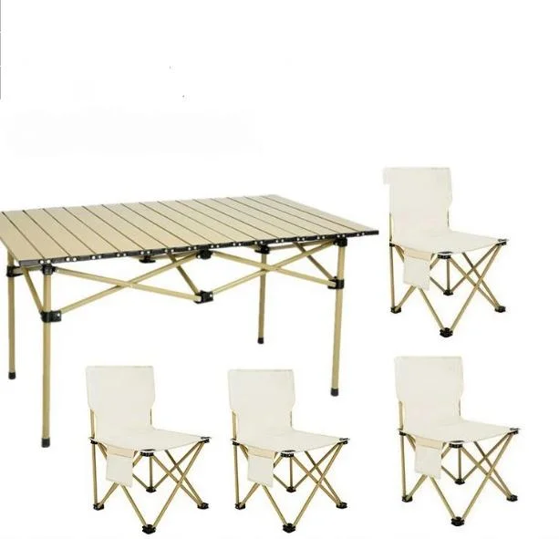 Outdoor Garden Multi-Functional Beach Aluminum Alloy Height Adjustable Folding Table