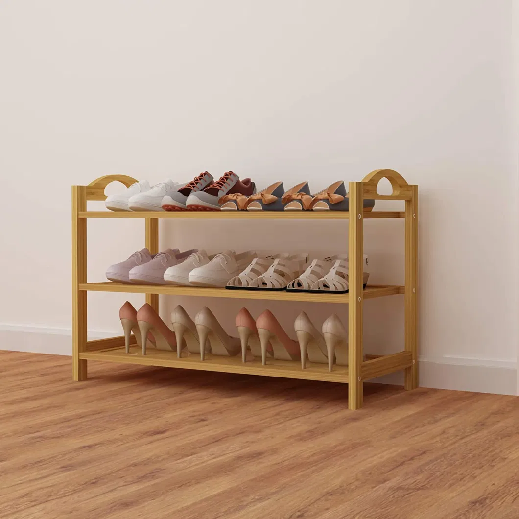 3 Tier Bamboo Shoe Cabinet Storage Shelf (JGH0050)