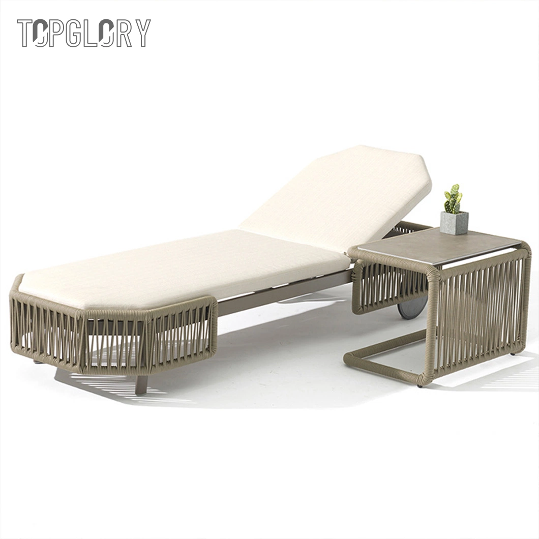 Outdoor Garden Patio Furniture Beach Pool Daybed Rattan Sun Chaise Lounger