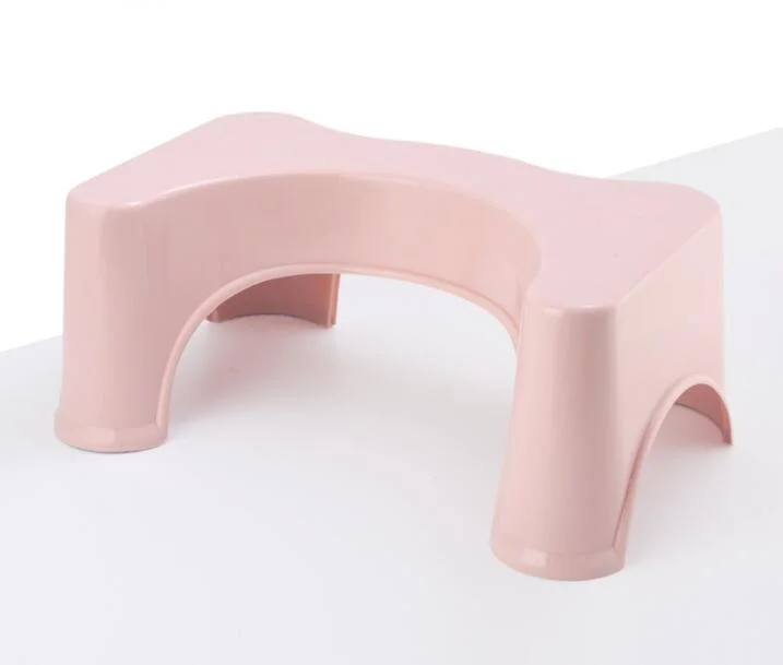 Plastic Toilet Stool Bathroom Non-Slip Toilet Footstool Convenient and Compact Squatting Stool