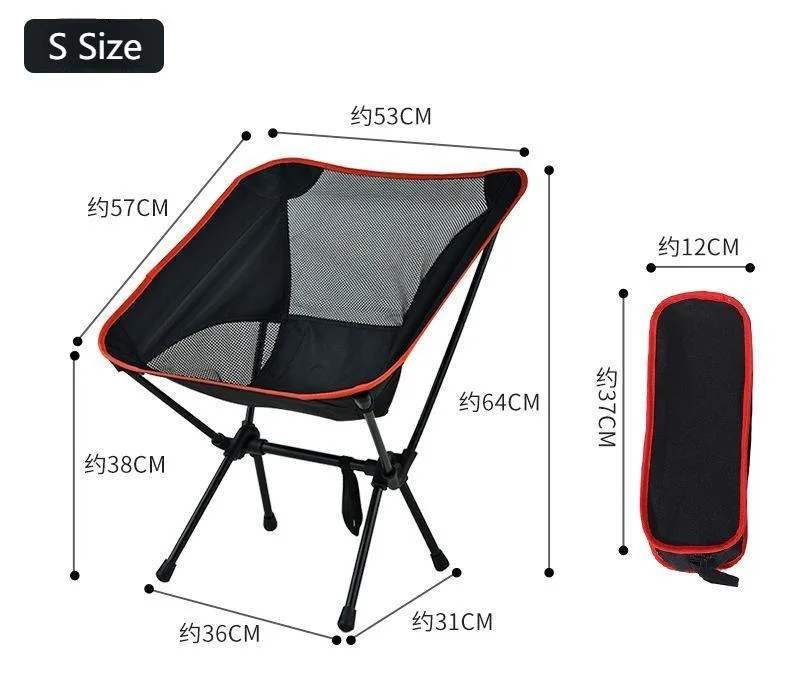 Super-Light Nylon Backrest Folding Chair Seat Portable Beach Leisure Fishing Camping Chair