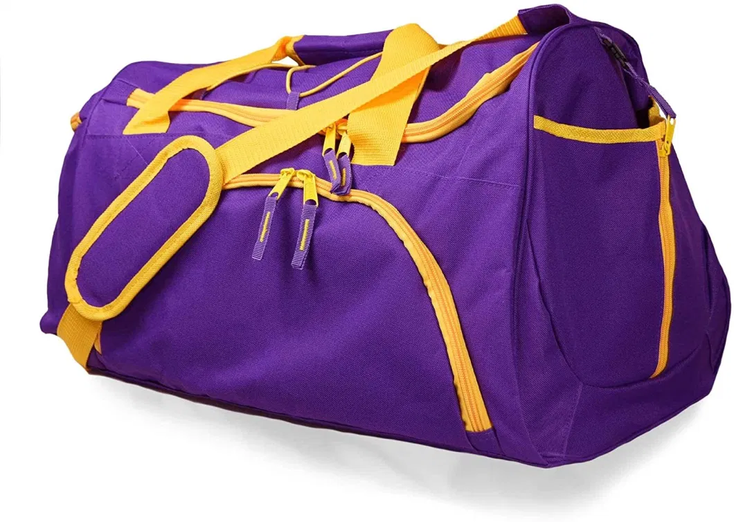 Basketball Duffle Bag Sports Shoe Ball Holder Duffel W Shoulder Strap and Water Bottle Holder