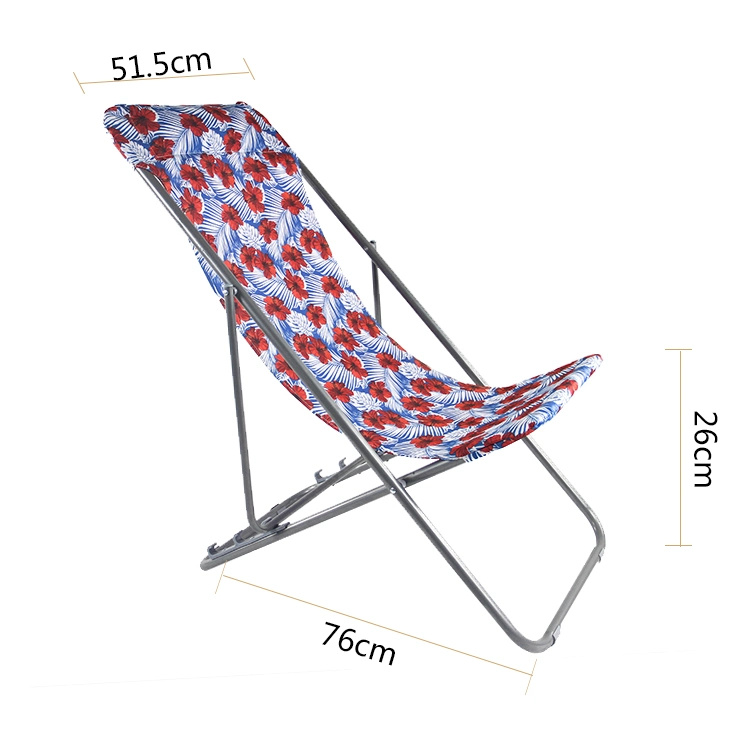 Zhejiang Logo Printed Outdoor Folding Foldable Beach Deck Chair