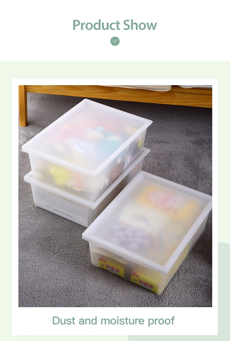 PP Household Stackable Storage Food Shoes Sundries Toys 3PCS Set Plastic Storage Organizer