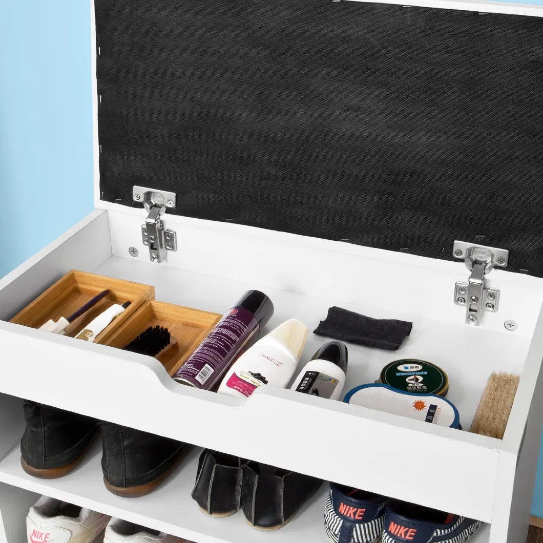 Short Modern Simple Wooden Shoe Rack