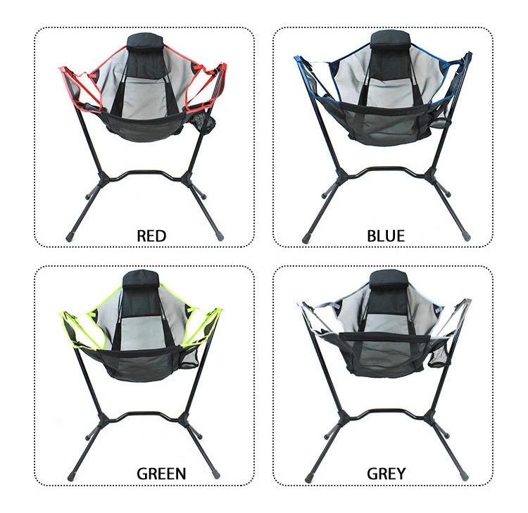 Outdoor Pod Rocker Collapsible Camping Portable Folding Rocking Chair for Fishing