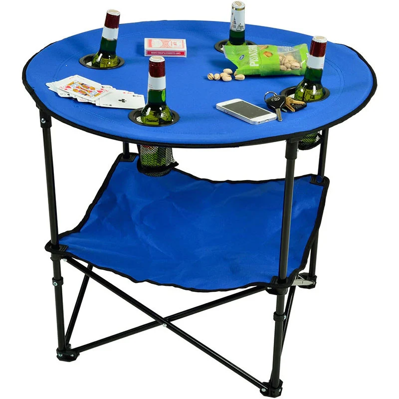 Folding Camping Table Portable Outdoor Side Lightweight Round Picnic Table