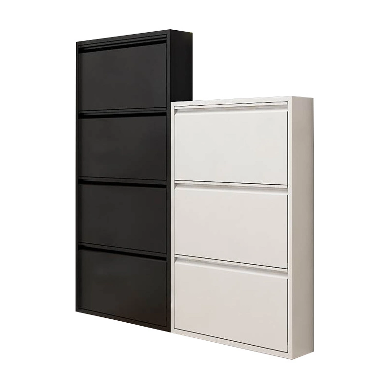 Hot Sale Modern Shoe Storage Cabinets Metal Shoe Rack Cupboard Scarpiera