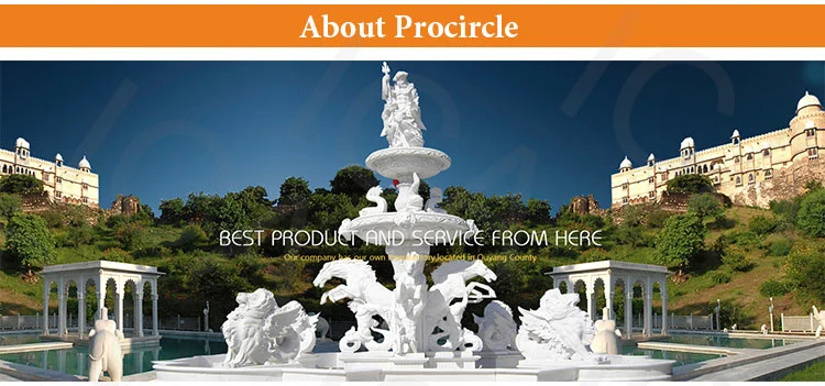 Manufacturer Wholesale Round Natural Children Statue Marble Garden Table