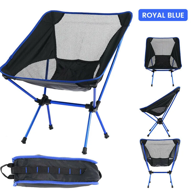 Customized Simple Aluminum 7075 Fram Collapsible Folding Heavy Duty Rocking Moon Camping Chair