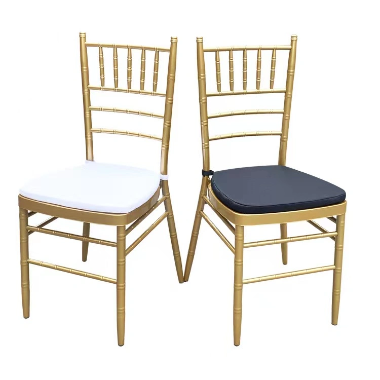 Wholesale Gold Plastic Monobloc Resin Stackable Wedding Banquet Tiffany Chiavari Chairs