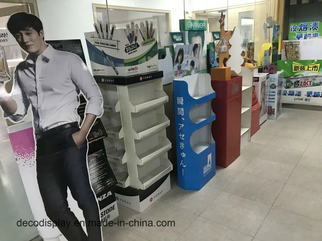 Custom Design Store Cardboard Display Rack for Commodity