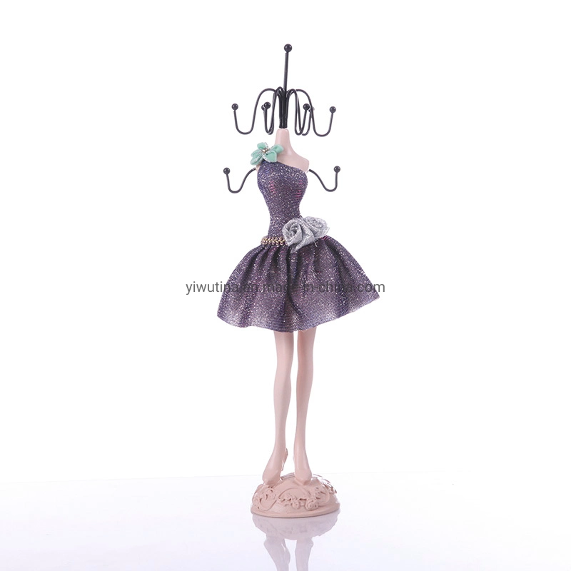 Purple Resin Mannequin Body Shoes Sofa Jewelry Holder Sets Figurines Jewellery Holder Dolls for Display