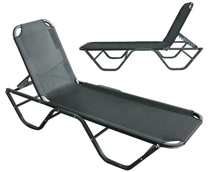 Poolside Chaise Lounge Garden Lounger Chair Aluminum Beach Chaise Lounge