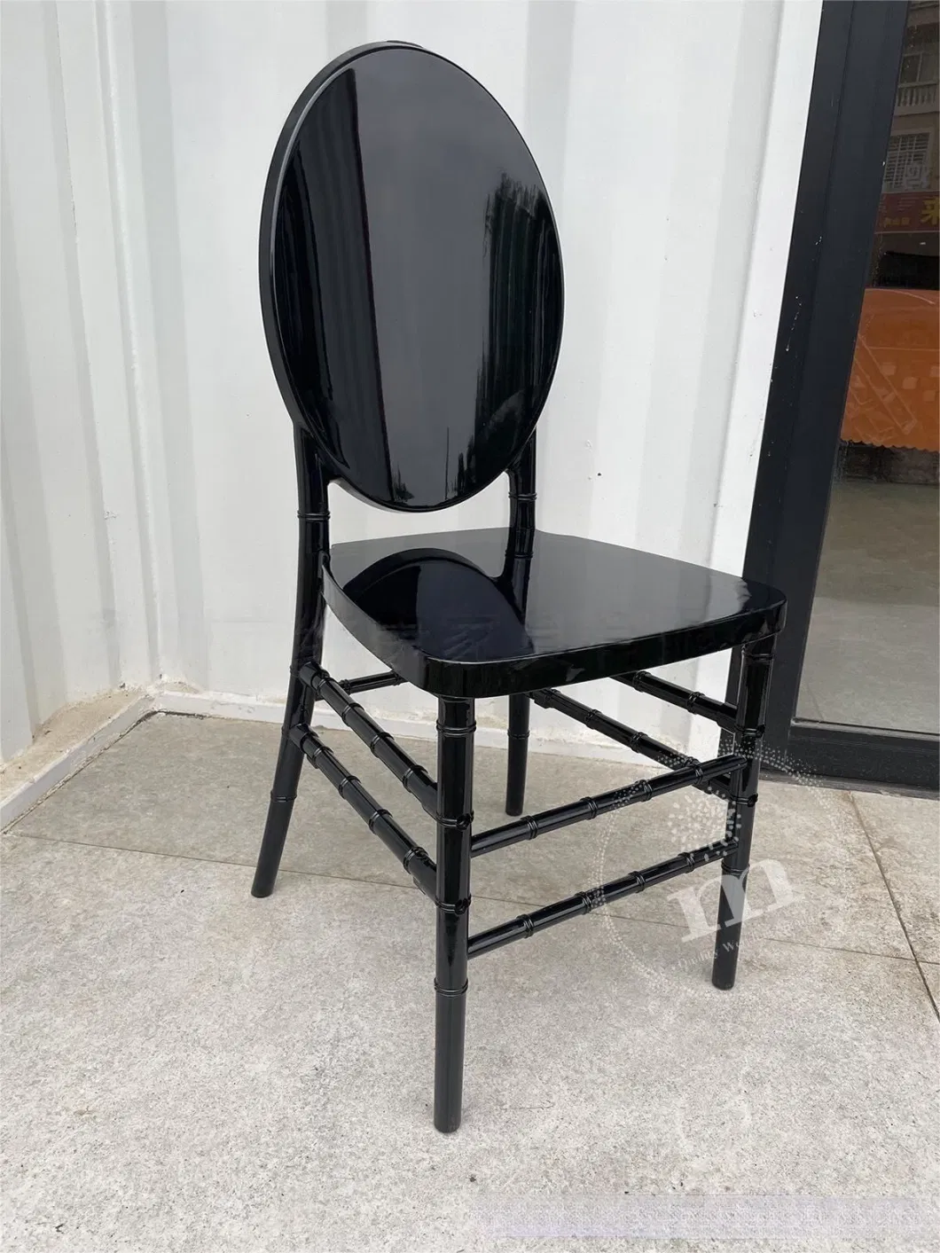 Cheap Wholesale Resin Wedding Plastic Wedding Garden Black Tiffany Chairs