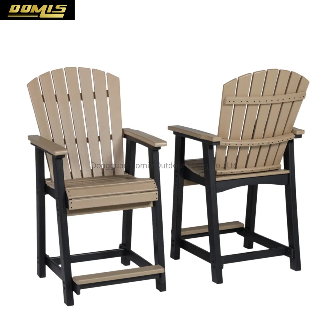 New Style Outdoor Garden Adirondack Chair Furniture Outdoor HDPE Bar Stool