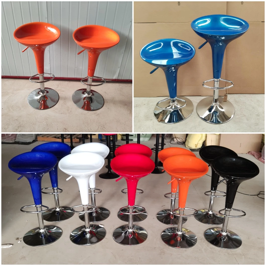 China Wholesale Modern Commercial Bar Furniture Swivel/Rotating/Lift ABS Barstools Price for Kitchen/Restaurant/Coffee Shop/Dining Room/Beauty Salon/Night Club