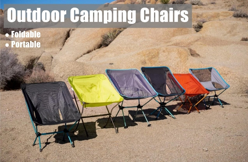 Customized Simple Aluminum 7075 Fram Collapsible Folding Heavy Duty Rocking Moon Camping Chair