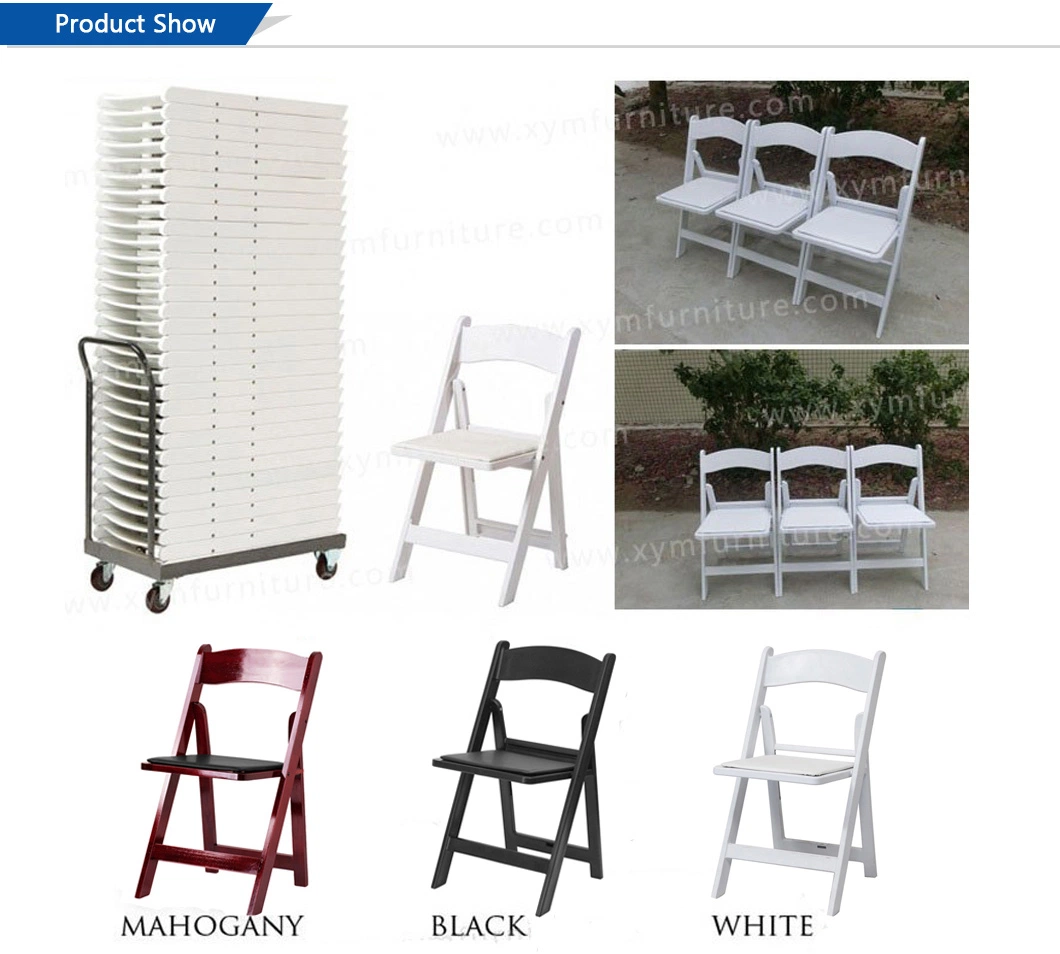 Factory High Quality White America Resin Folding Chair