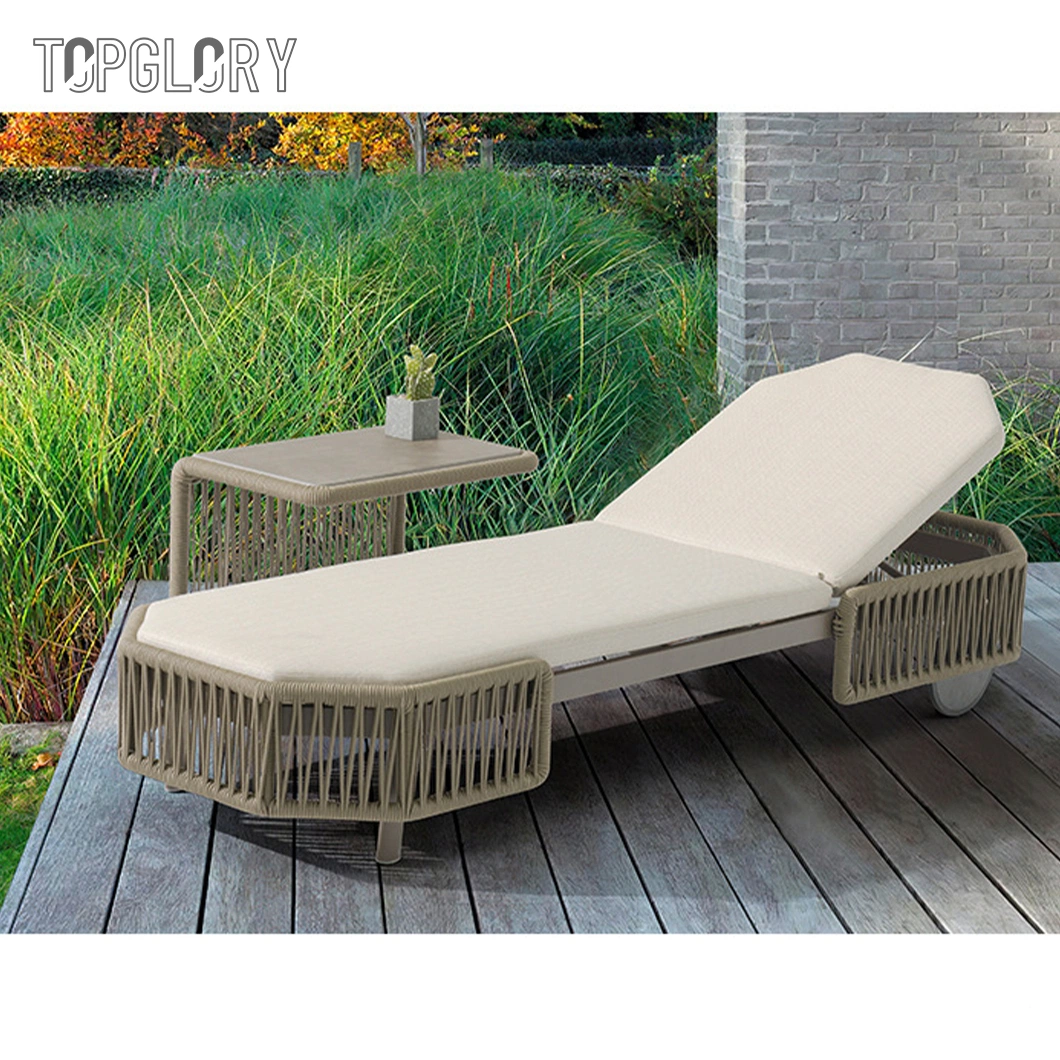 Outdoor Garden Patio Furniture Beach Pool Daybed Rattan Sun Chaise Lounger