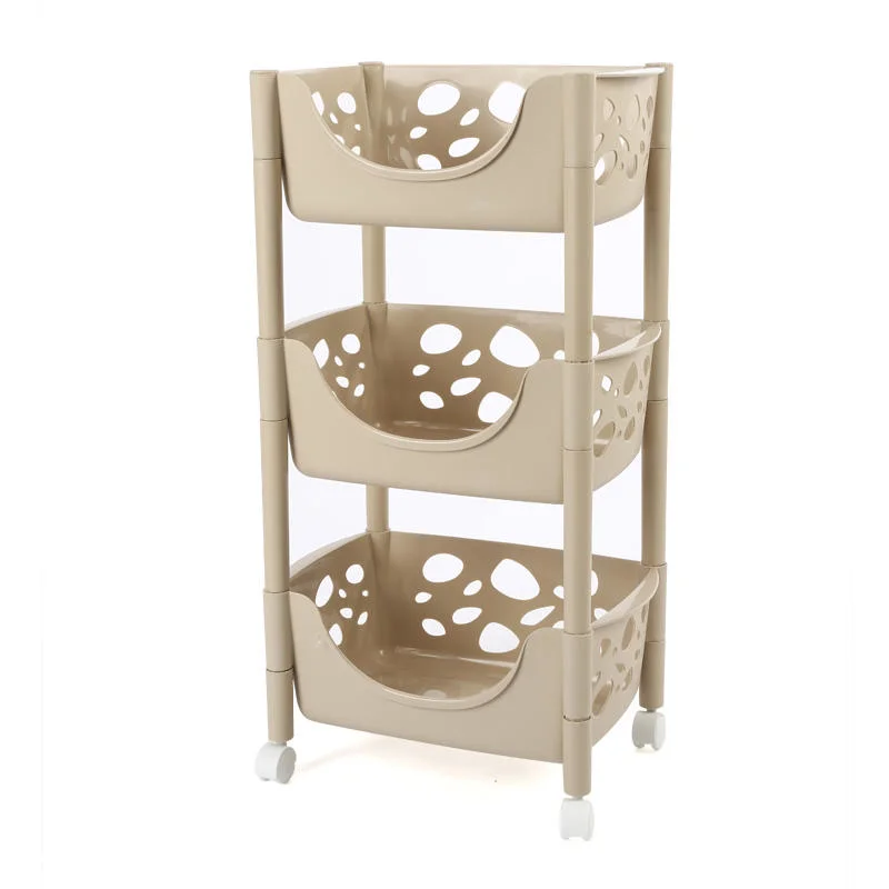 Storage Cart Mobile Shelving Unit Organizer Slide out Rolling Utility Cart Tower Rack