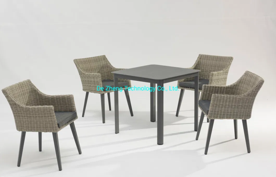 Popular Design Garden Outdoor Rattan Hand Weaven Garden Dining Arm Chair