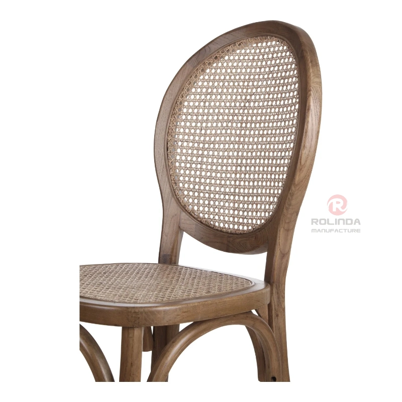 Rental Stackable Rattan Back Xv Chair Rattan Catering Chair Dining Chairs