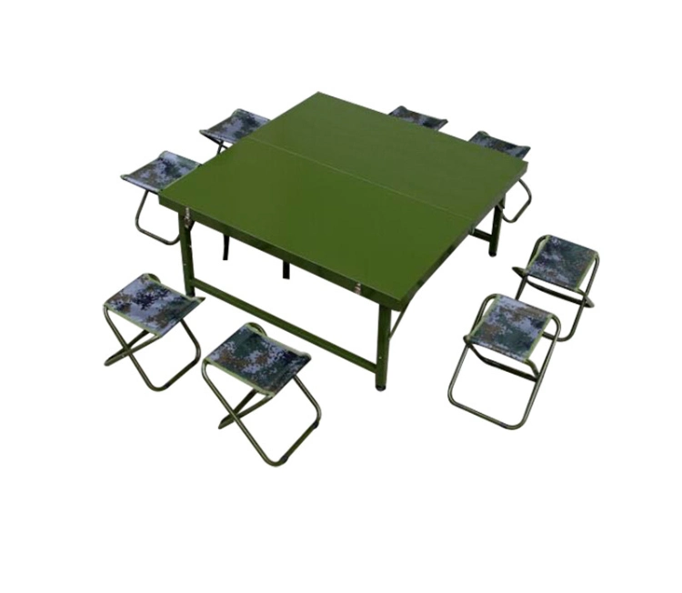 Modern Green Picnic Tables Fabric Chair Outdoor Furniture Folding Camping Training Dining Table Set Chair