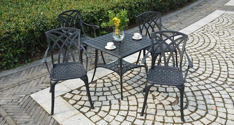 Cast Aluminum Patio Furniture Outdoor Garden Furniture Weston Kd Armchair