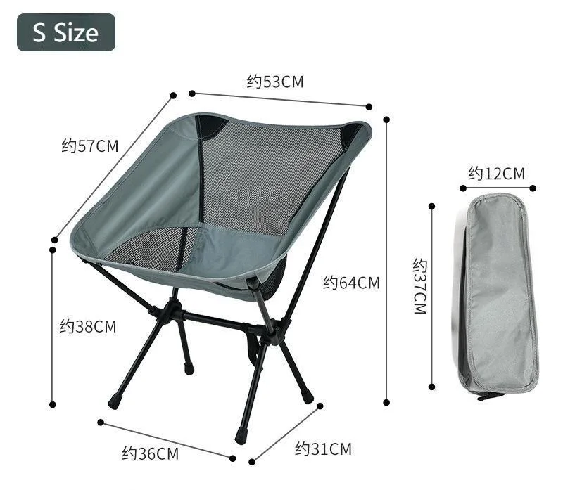 Super-Light Nylon Backrest Folding Chair Seat Portable Beach Leisure Fishing Camping Chair