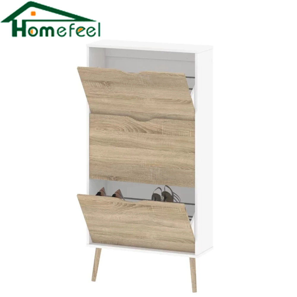 Popular Home Furniture Door Side Wooden Simple Shoe Cabinet Rack