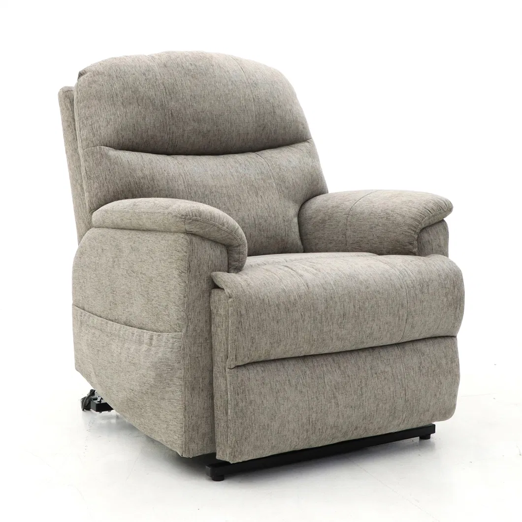 Geeksofa Linen Fabric Power Medical Lift Recliner Chair with Zero Gravity and Roller System for The Elderly