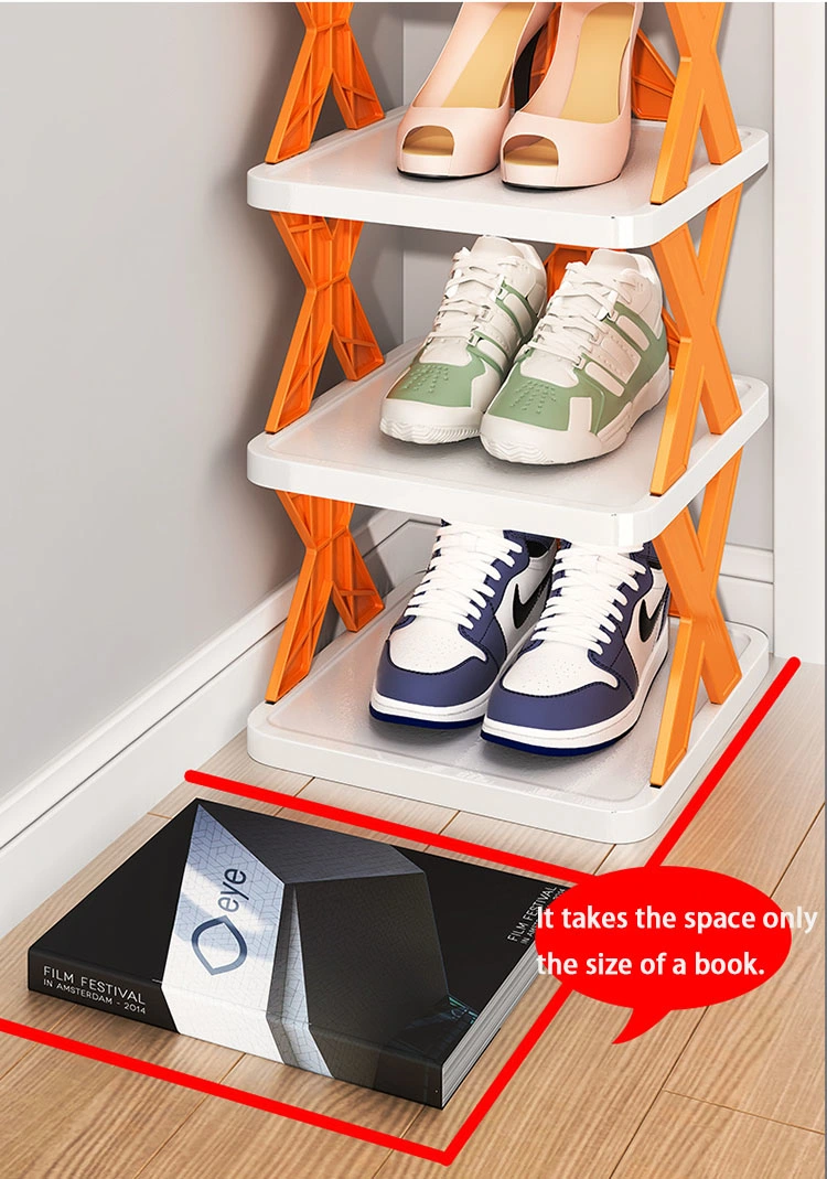 Wholesale Creative Multi-Layer X Shape Multi-Functional Removable Plastic Storage Shoe Rack