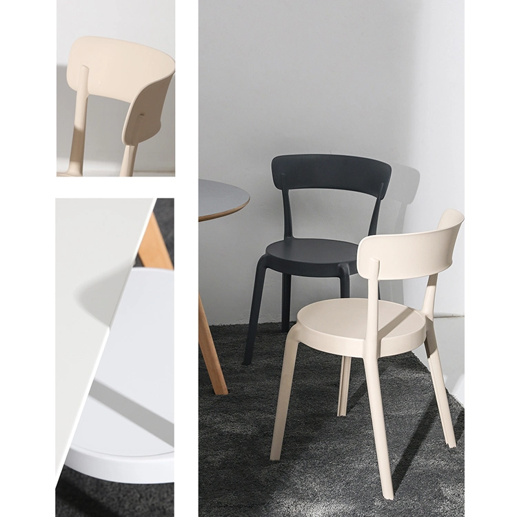 Contemporary Dining Furniture Cheap Modern Kitchen Polypropylene PP Dining Plastic Chair Stackable for Sale