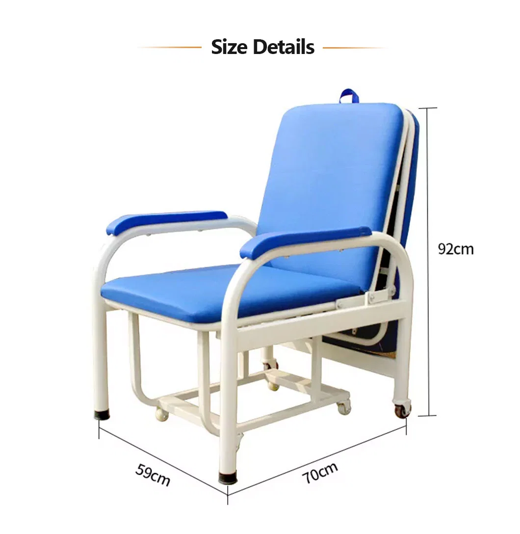 New Hot Best Selling Hospital Furniture Equipment off-White 3 Way Folding Lounge Wholesale Folding Sleeping Chair