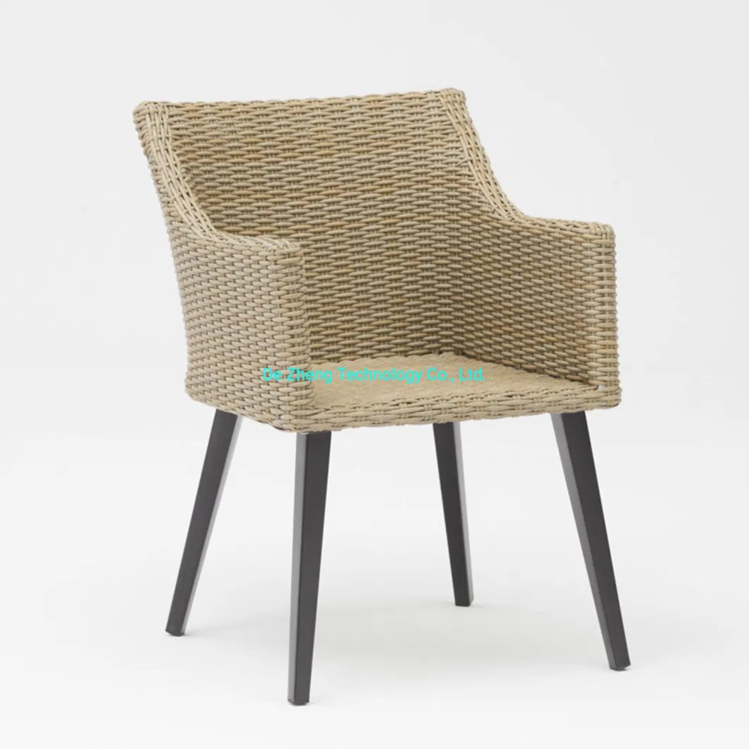 Popular Design Garden Outdoor Rattan Hand Weaven Garden Dining Arm Chair