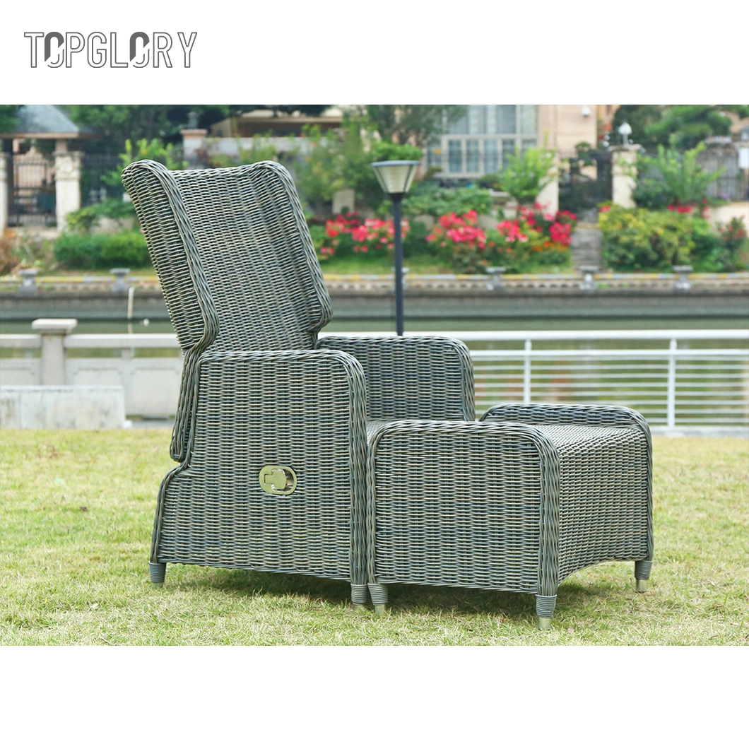 Most Popular Mesh Fabric Outdoor Garden Leisure Reclining Chaise Sun Lounger